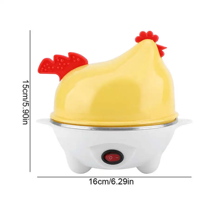 Hervidor de Huevos Eléctrico en Forma de Pollo – Cocina Rápida y Multifuncional para Desayuno